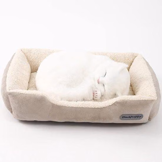 Cuccia ortopedica per cani, beige, taglia S