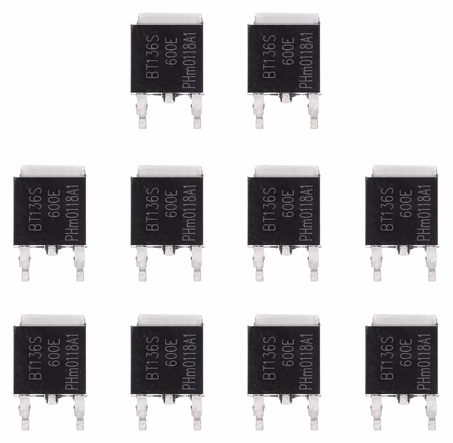 BT136S-600E, triac TO-252, 600V, 4A, confezione da 10 pezzi