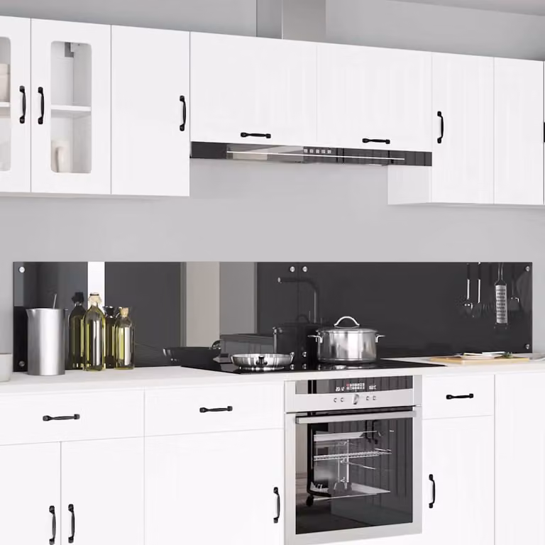 Set di 2 schienali da cucina vidaXL colore grigio antracite L: 120 cm, P: 40 cm