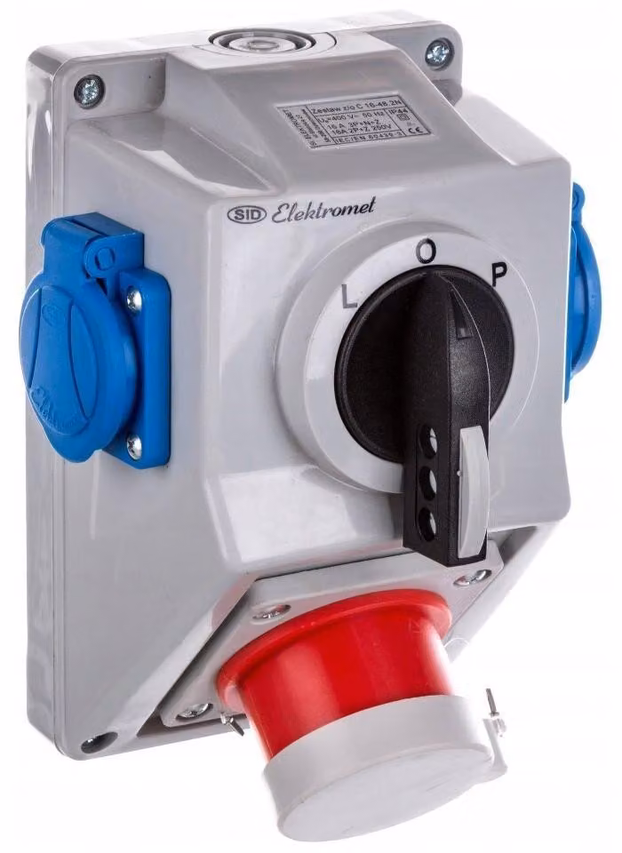 Scatola di derivazione Elektromet C16-48.2N L-0-P, grado di protezione IP44, 16A