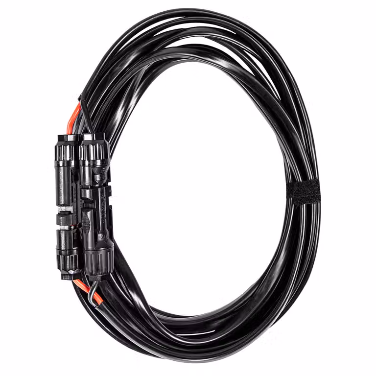 NEO TOOLS cavo di collegamento MC4 e DC 5,5*2,5 per regolatore di carica, lunghezza 2/5 m. Cavo per moduli solari portatili, cavo di prolunga per regolatore di carica di sistemi solari (lunghezza 5 m, MC4)