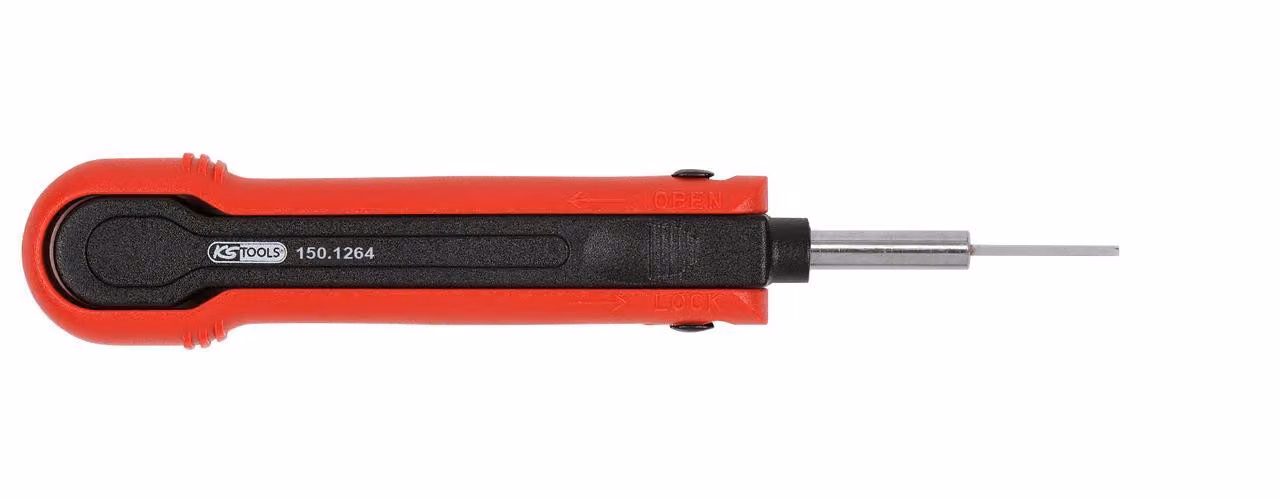 KS TOOLS Attrezzo di sblocco per terminali a lama/prese piatte 2,8 mm (AMP Tyco JT, AMP Tyco ST, Deutsch DT) - 150.1264