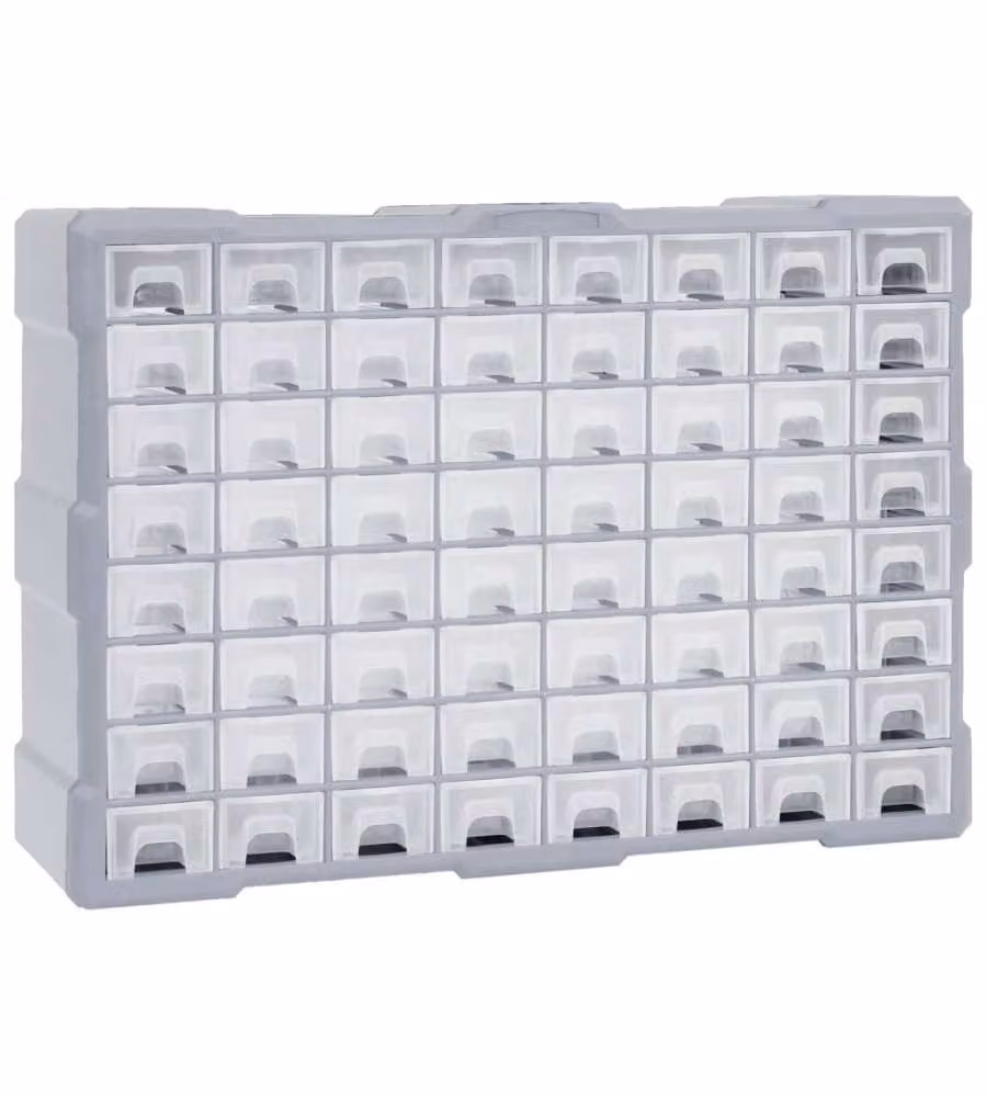 Mobile Contenitore con 64 Cassetti 52x16x37,5 cm