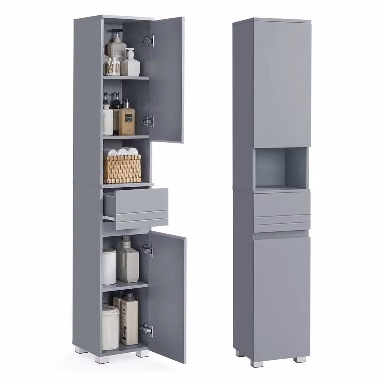 Mobile da Bagno, Grigio Mistico / 30 x 30 x 170 cm