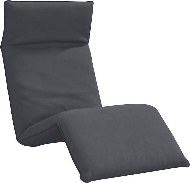 Lettino Pieghevole Antracite 175x54x8,5 cm in Tessuto Oxford