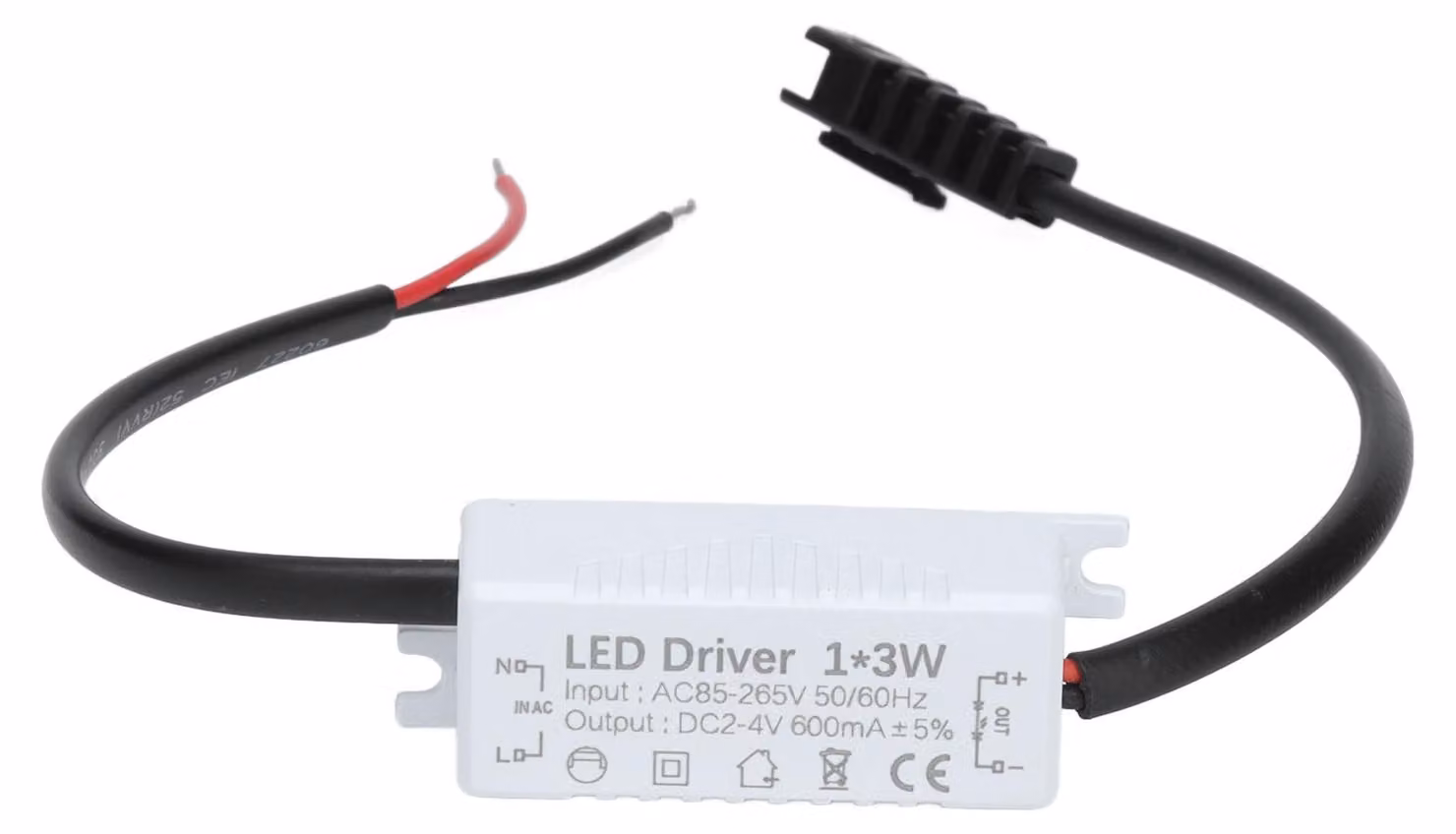 Driver LED AC 85-265 V su 2-4 V DC Adattatore trasformatore alimentatore per illuminazione a strisce