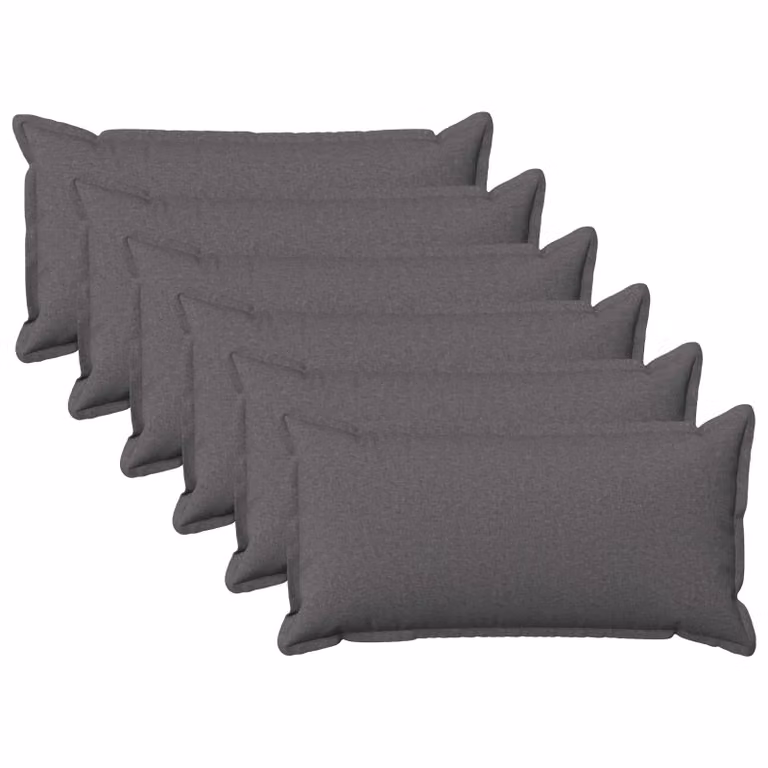 vidaXL Cuscino con cuscino HOUTEN 6 pz Grigio Chiaro Lino