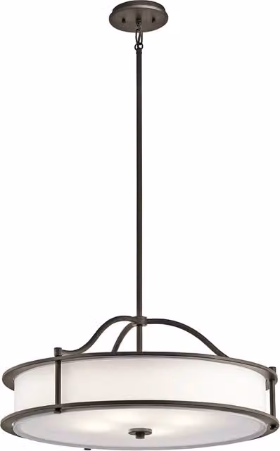 Lampadario Contemporaneo Emory Acciaio Bronzo Antico 4 Luci E27