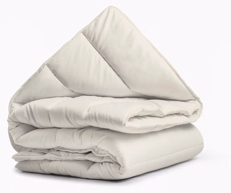 Coperta matrimoniale senza copripiumino, color crema, 240 x 200 cm, inclusi federe, lavabile, ideale per la camera da letto