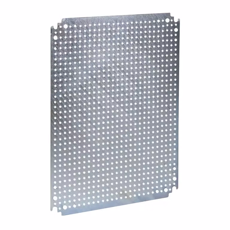Piastra di montaggio microforata Schneider Electric, L 1200 x P 1000 mm, diametro fori da 3,6 mm a 12,5 mm di distanza NSYMF1210