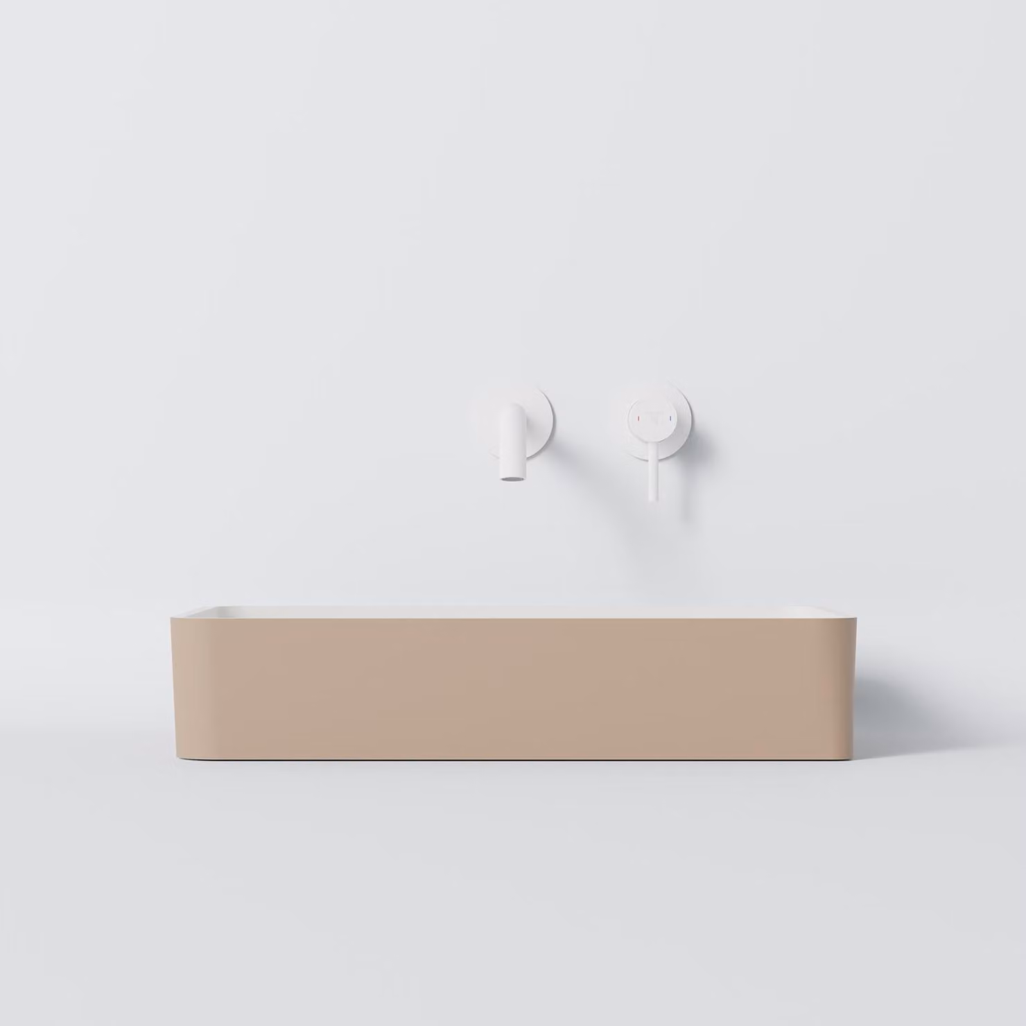 Steinberg Série 440 lavabo à poser, anguleux, sans trop-plein, 590x395x120mm, SOLIDSurface, 440714001, 440714001