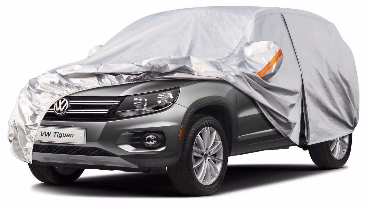 Copertura impermeabile e traspirante per auto, compatibile con Volkswagen Tiguan (2007-2025), colore argento