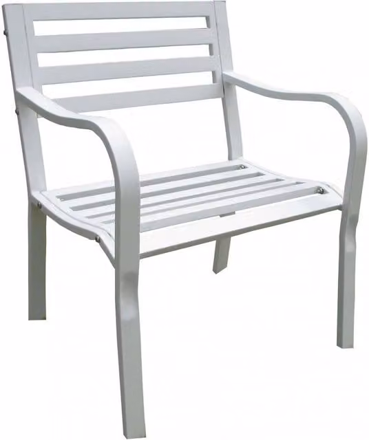 Poltrona Chloe 60x56x85 h cm in Acciaio Bianco