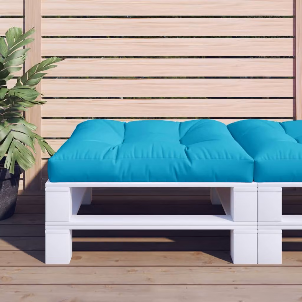 Cuscino per pallet vidaXL turchese in poliestere resistente all'acqua e ai raggi UV L/P/H: 70 x 70 x 12 cm