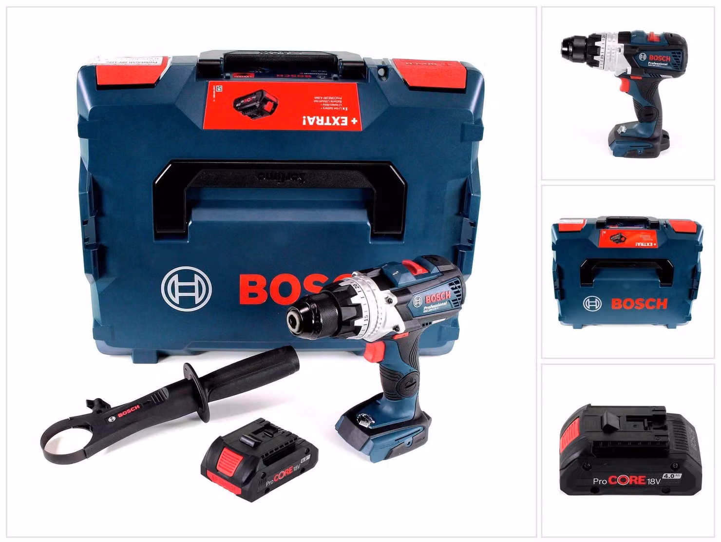 Trapano avvitatore a batteria Bosch GSR 18V-110 C 18V 110Nm brushless + 1x batteria ricaricabile ProCore 4.0Ah + L-Boxx - senza caricabatterie