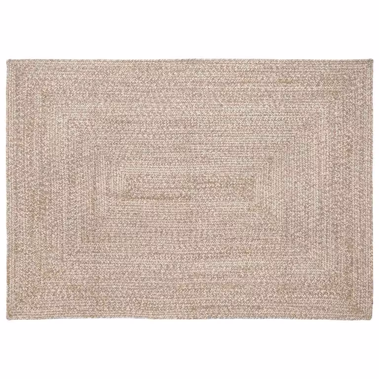 Tappeto da area moderno vidaXL in juta, bianco e beige, L 140 cm x P 200 cm