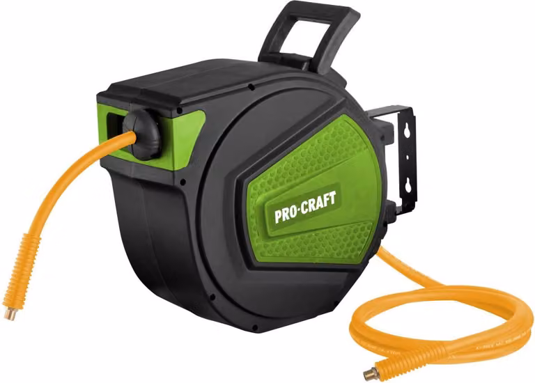 Tamburo autoretrattile Procraft HK20 con tubo per aria compressa