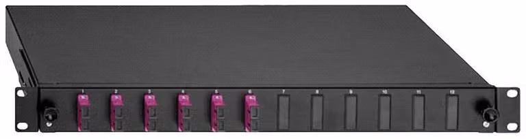 Scatola di giunzione Basic Line 6 x LC-D OS2 blu - LC-Duplex Pannello di collegamento con fibre ottiche 228030...