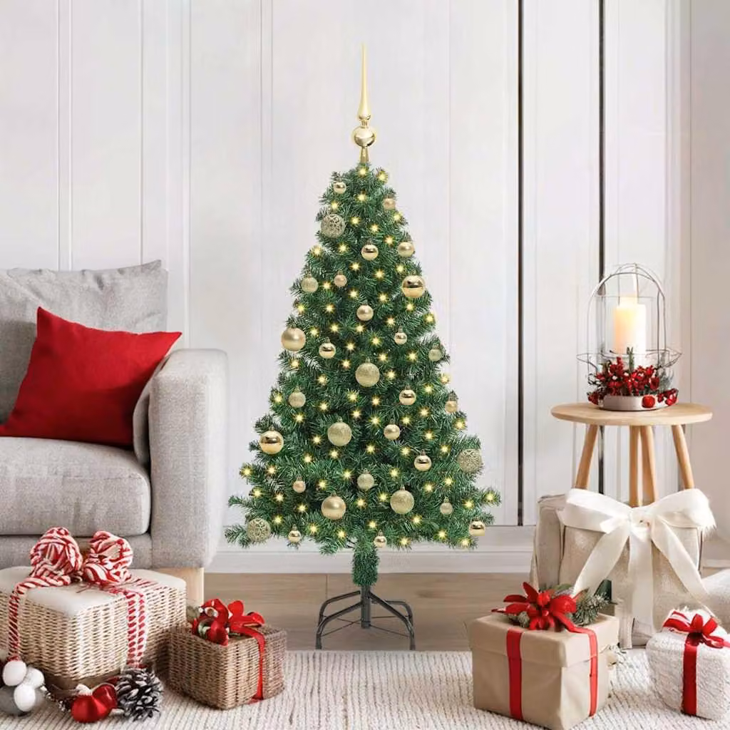 Maison Exclusive - Albero di Natale artificiale con 150 LED e supporto, verde, 120 cm