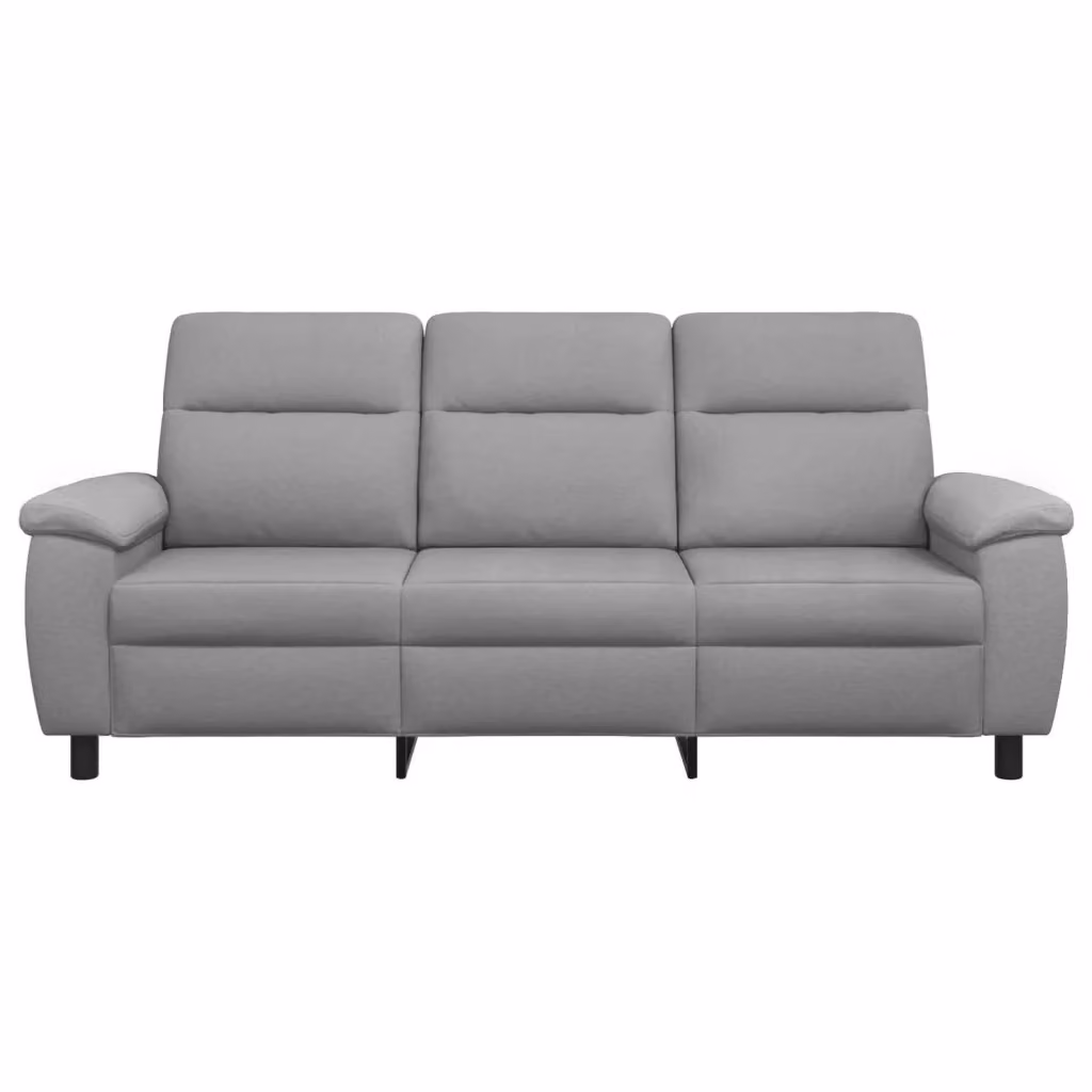 Divano moderno vidaXL in tessuto grigio con struttura in metallo L: 214 cm, P: 90 cm, H: 95 cm – 2