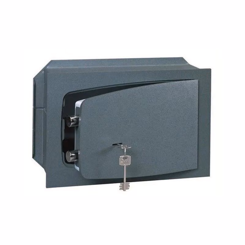 Cassaforte a muro con chiave Cisa in acciaio Grigio, L/P/H: 31 x 19 x 20 cm – 2