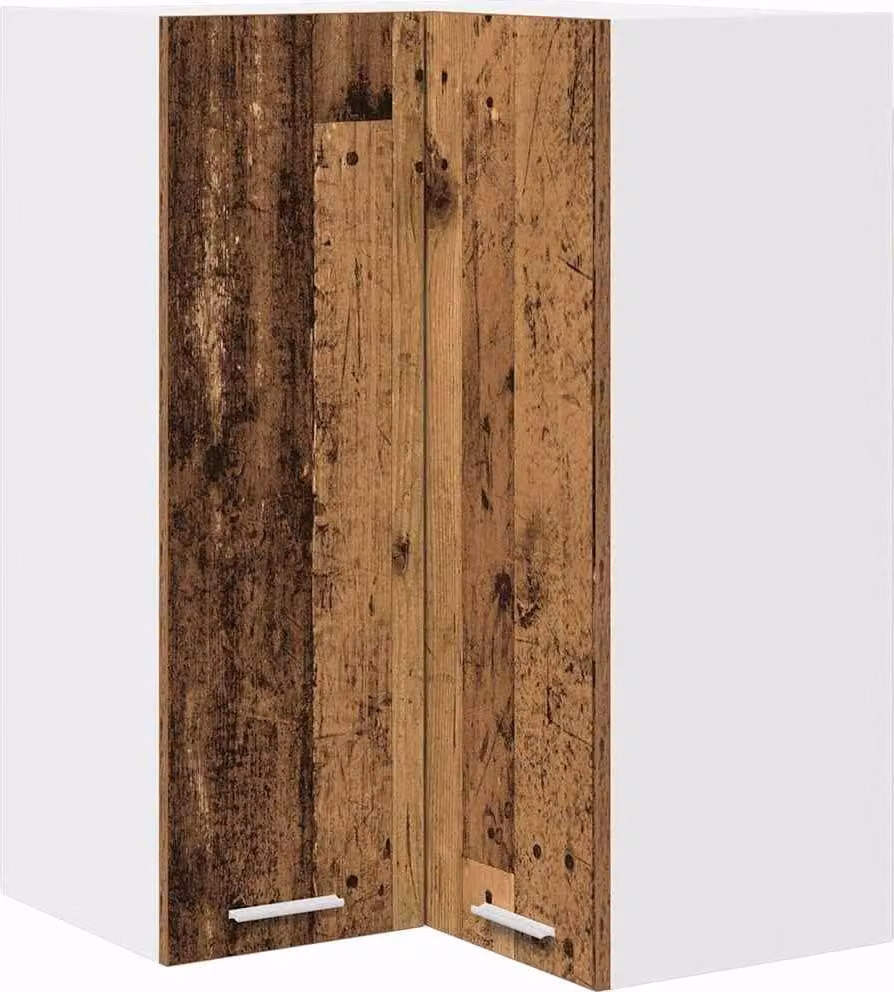 Armadio pensile Legno Antico e Bianco 57 x 57 x 80 cm