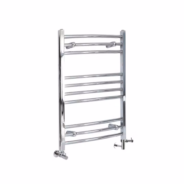 Scaldasalviette Misto Curvo - Termoarredo Bagno Cromato - 800 x 500mm - 200W - Kent