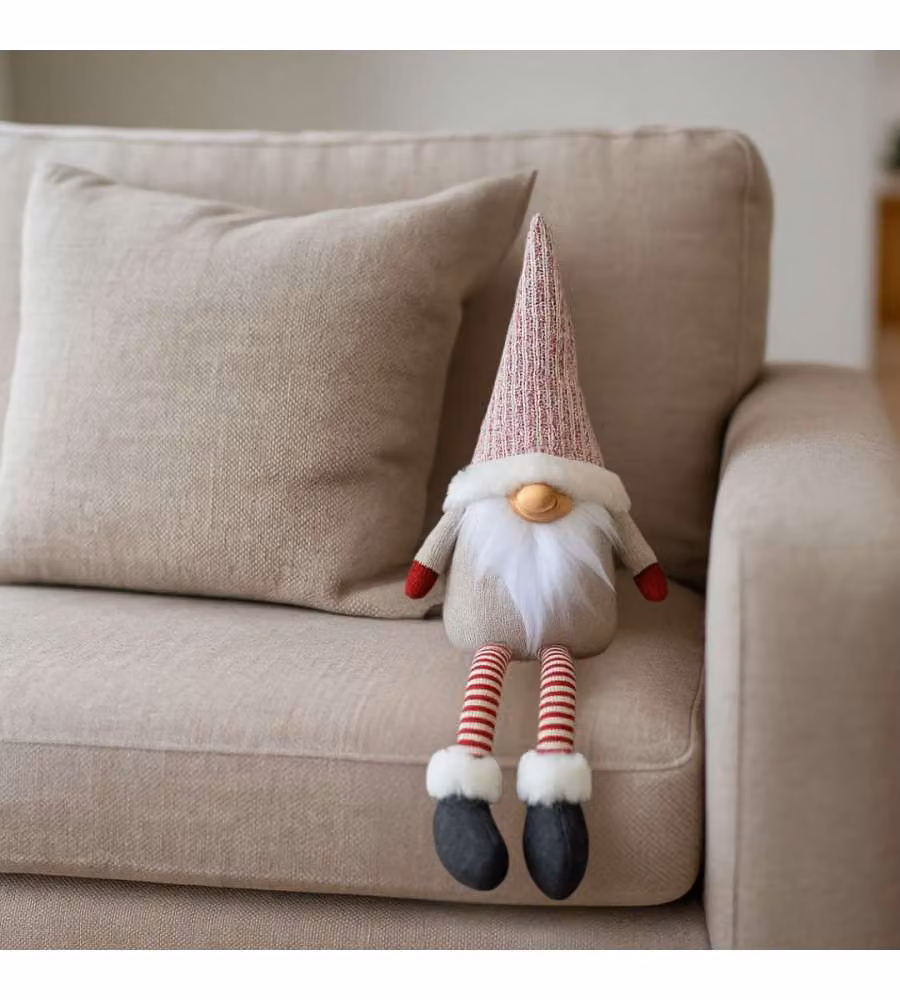 Decoro Gnomo di Natale - h 45 cm