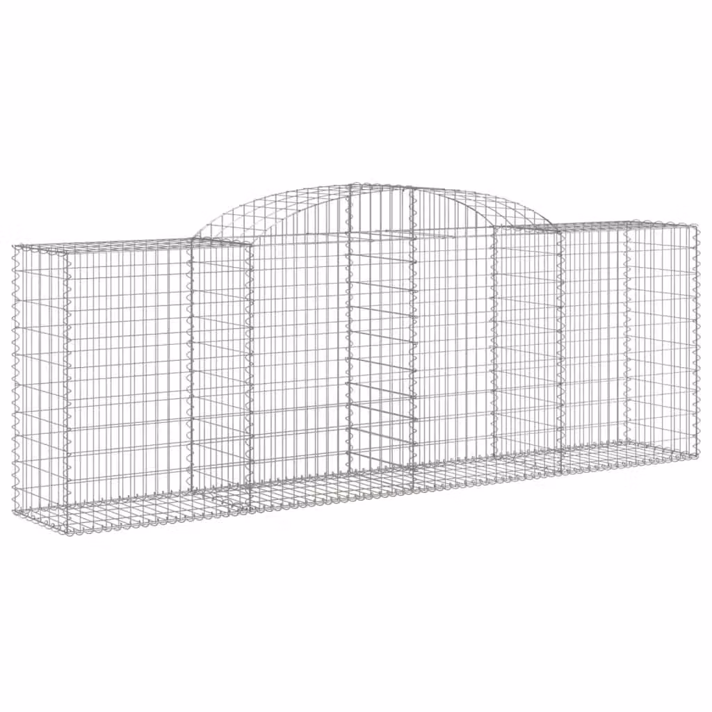 Cesto Gabbione ad Arco 300x50x100/120 cm Ferro Zincato