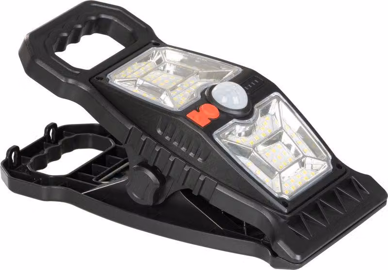 Lampada Strend Pro, 92x LED, 600lm, ricarica solare, sensore di movimento, uscita USB-C
