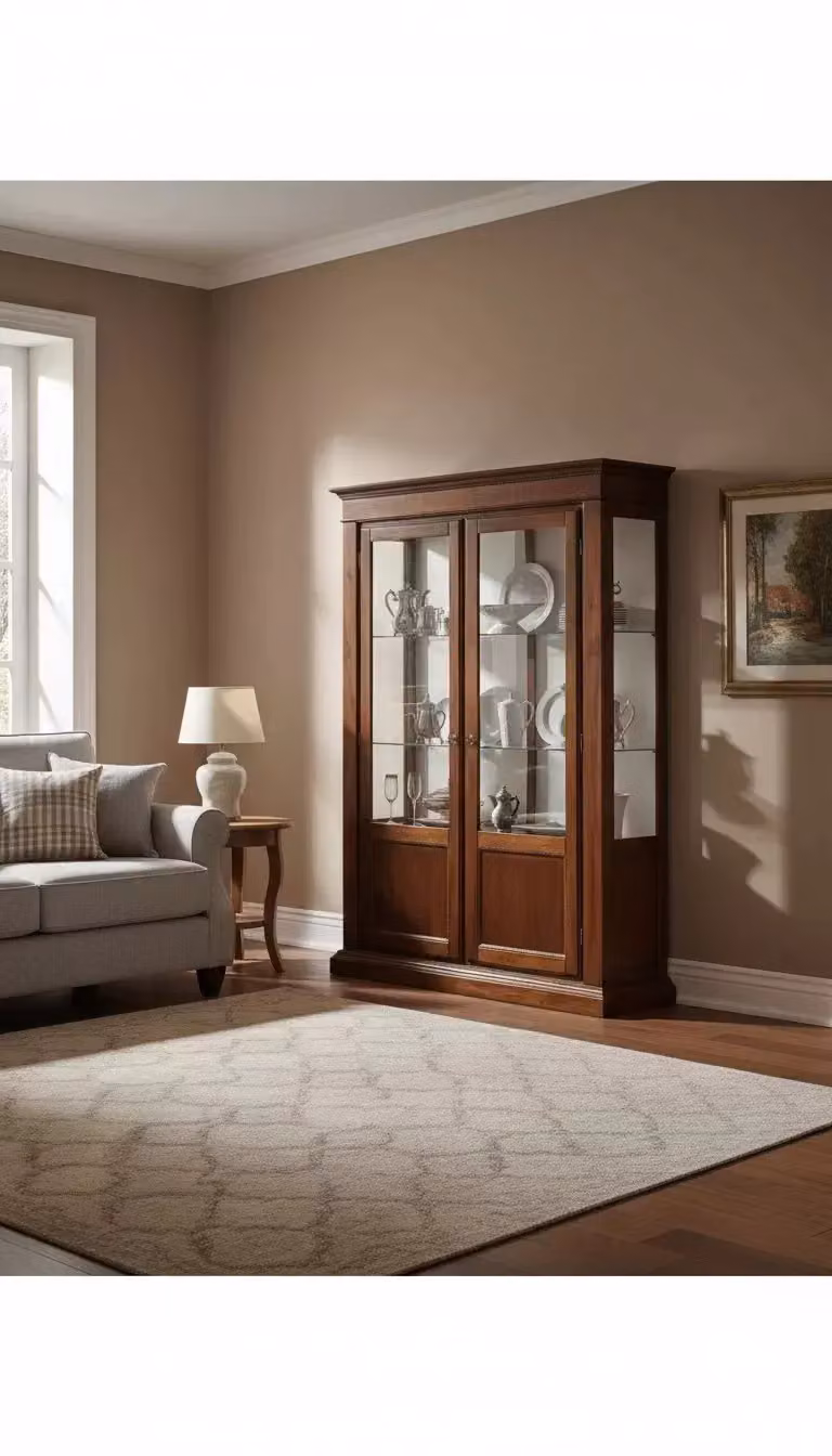 Set tavolo e sedie rettangolare estensibile in legno e vetro stile rustico marrone Mobili2g – 3