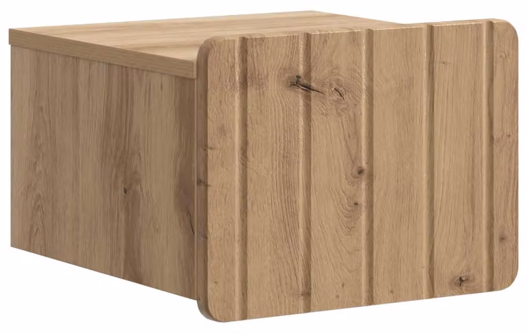 Mobiletto da notte a muro Rovere Artigianale 33 x 34,5 x 24 cm