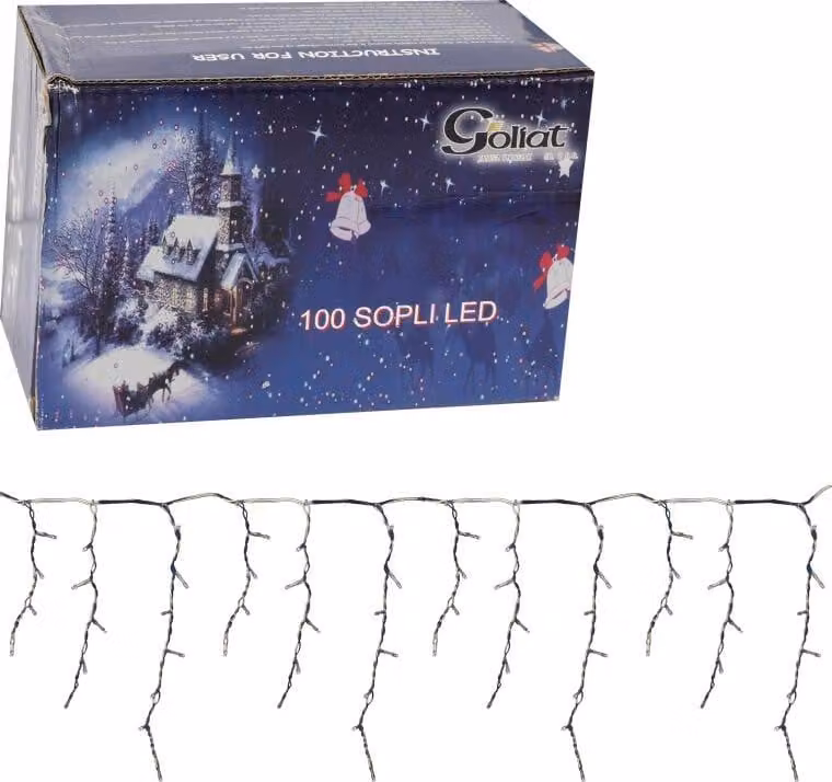 Barriera luminosa a LED 100 luci, bianco freddo, risparmio energetico, per uso domestico e professionale