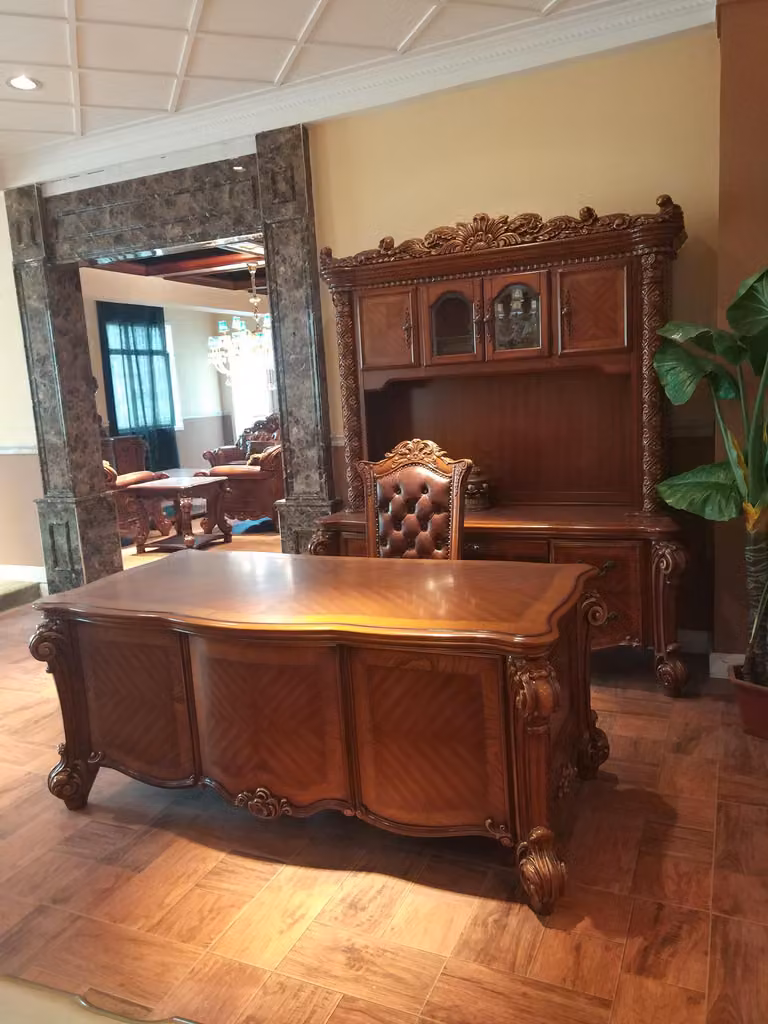 Luxus Schreibtisch Tisch Büro Office Antik Stil Barock Rokoko Barock Tische