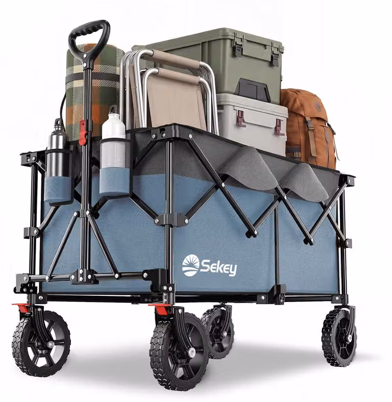 XXL Plus, carrello pieghevole extra grande, con una capacità di 200 litri e una portata di 200 kg