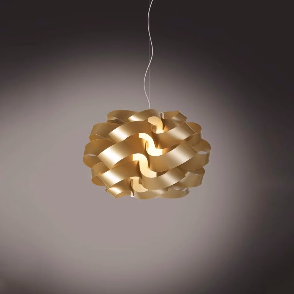 Lampada a sospensione moderna Cloud Polilux Linea Zero in metallo cromo e oro con attacco E27 – 2