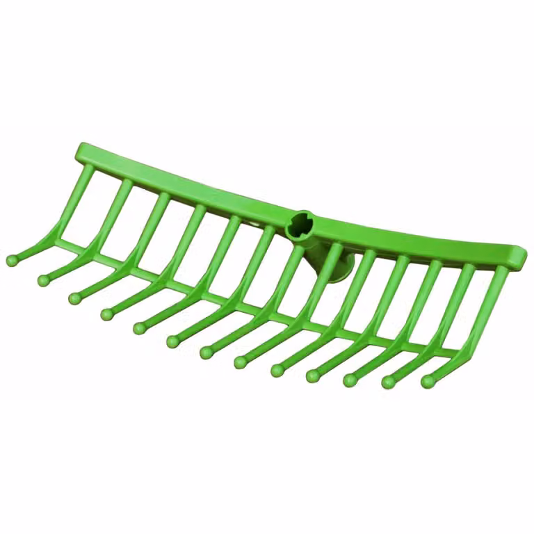 Rastrello per mangimi in plastica verde