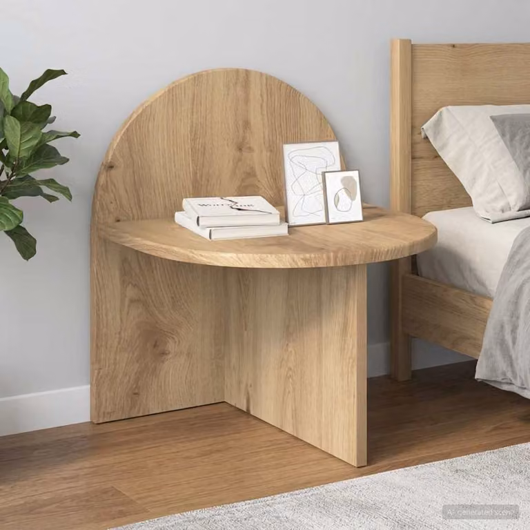 Set di 2 comodini moderni vidaXL in legno color rovere marrone L 40 cm, P 35,5 cm, H 45,5 cm