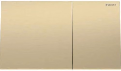 Placca di Copertura 2 Tasti Sigma 70 2023 Geberit Ottone Spazzolato Geberit