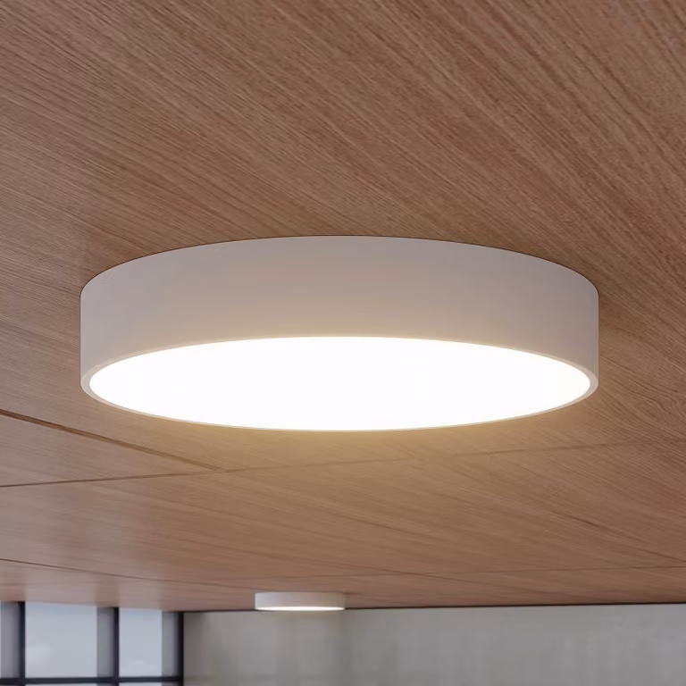 Plafoniera a LED Noabelle Arcchio, dimmerabile, Bianco / Opale, Cucina, Metallo, Moderno, Plafoniera LED