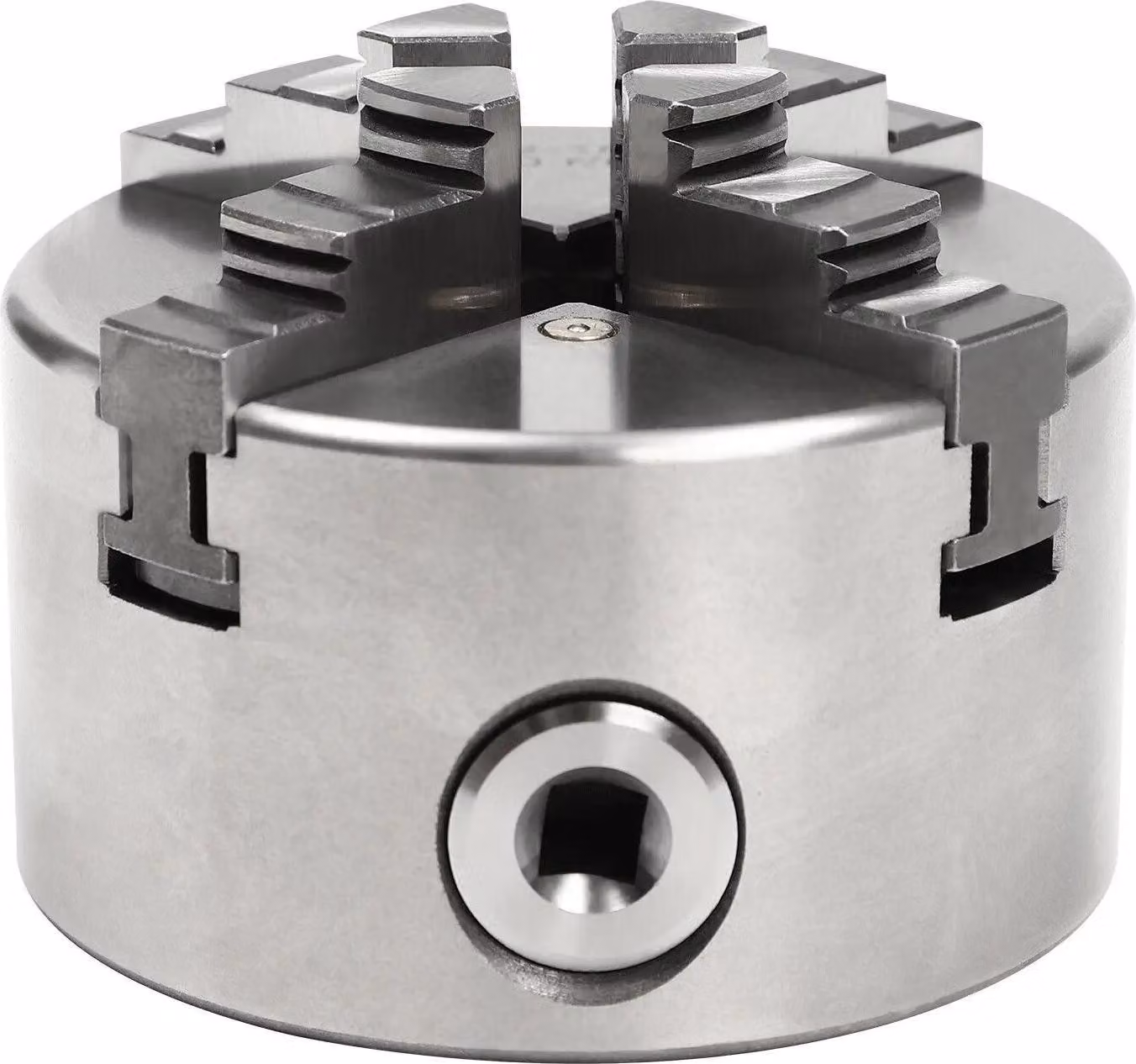 mandrino autocentrante a 4 griffe, velocità massima 6600 giri/min, campo di serraggio ganasce interne 2-22 mm, precisione di centratura 0,07 mm, argento