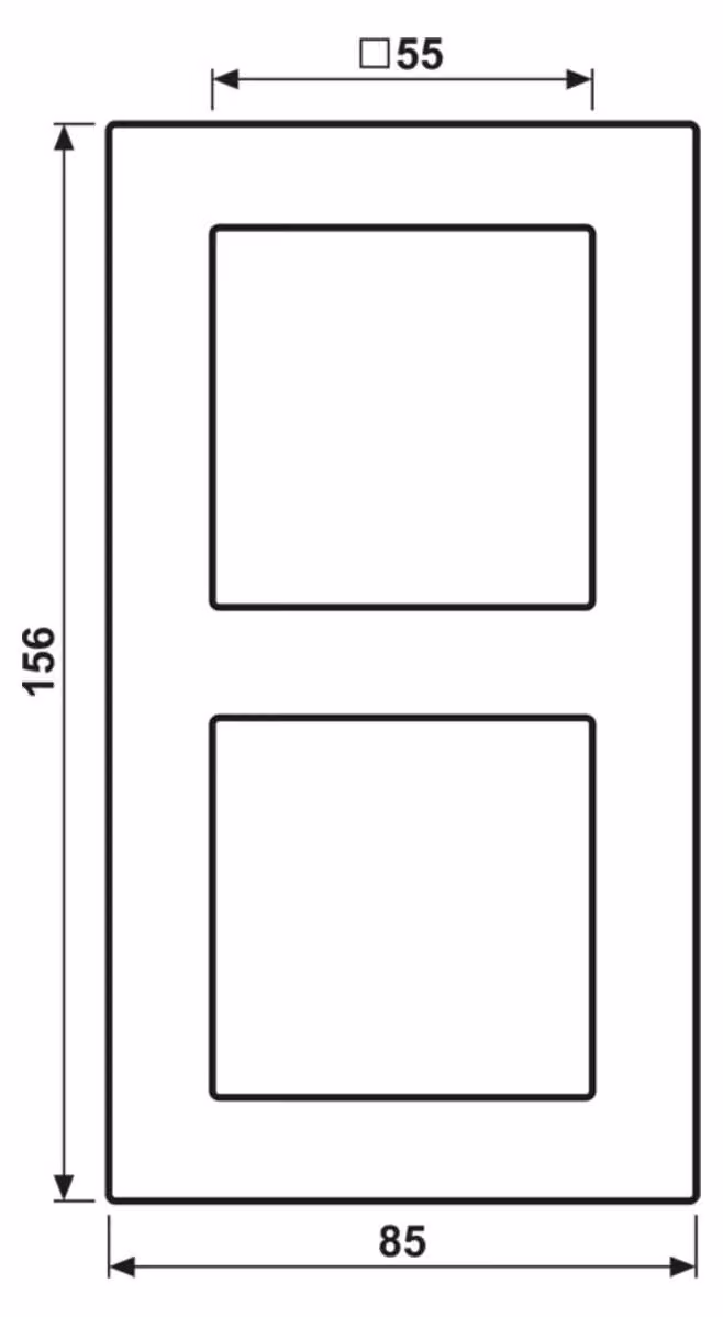 Cornice Jung a 2 ingressi A 550 A5582BFWWM (A5582BFWWM)