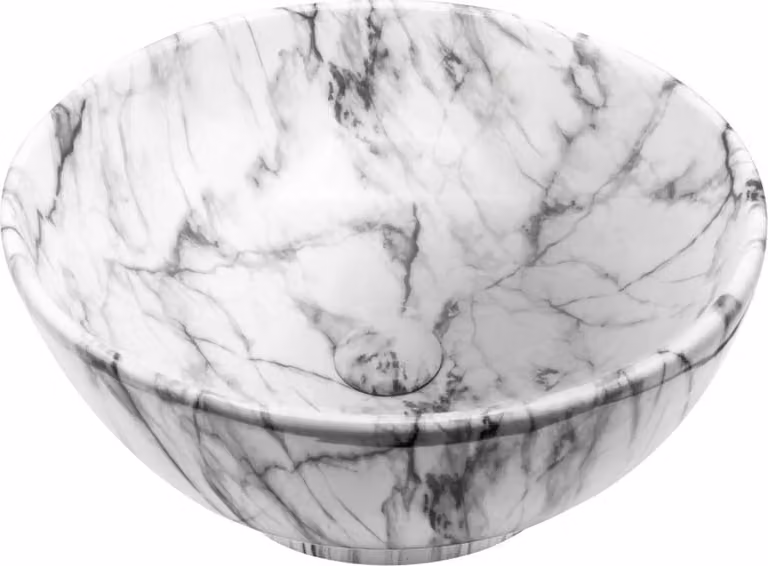 Lavabo da appoggio Aloni Zebra, dimensioni 41 x 41 x 18 cm