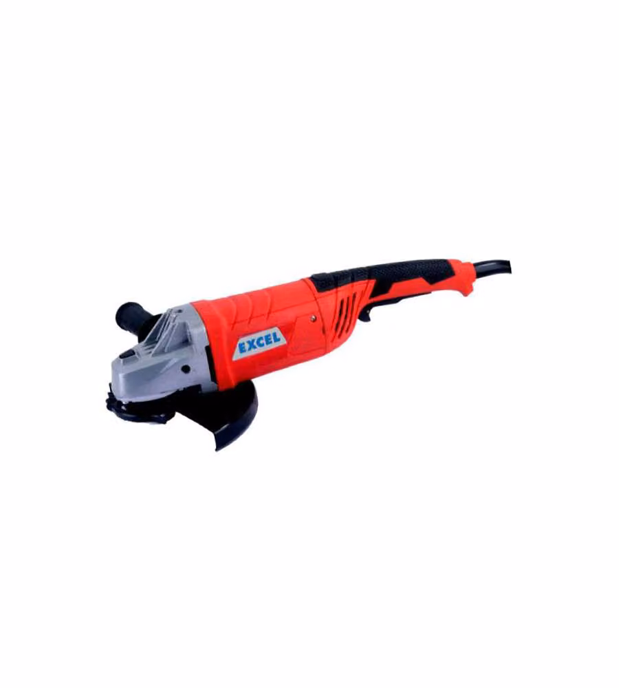 Smerigliatrice angolare Excel SM2100 da 2400W con disco da 230 mm, motore Soft Start e impugnatura a 3 posizioni, colore Nero e Rosso – 1