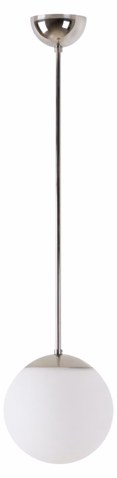 OSMONT ADR70457 ADRIA P1 apparecchio a sospensione in vetro acciaio inox lucido / bianco IP40 3000 K 9W LED DALI