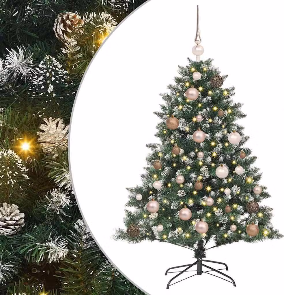 Albero di Natale artificiale con 150 LED Verde 120 cm