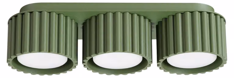 Plafoniera AURA 3 verde oliva Gx53 3xGx53 10W alluminio 8x10x32,5 cm Sollux Lighting