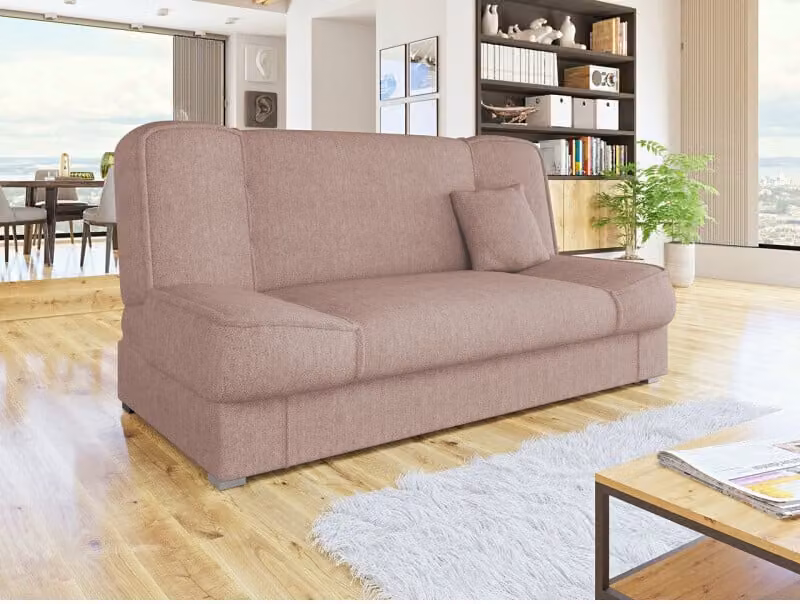 MIRJAN24 Divano letto Gabi con rete, divano a 3 posti, divano con funzione letto, divano letto in stile, divano imbottito da salotto (Enjoy 19)