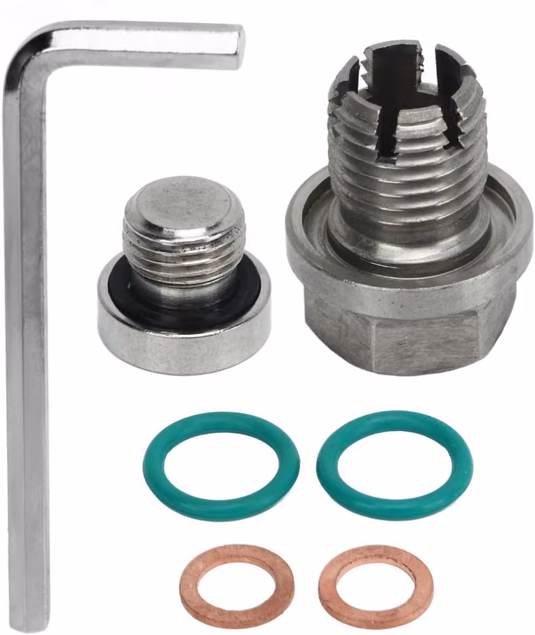 Kit di riparazione per tappo di scarico olio, filettatura M12.1-1.5x15mm, acciaio inossidabile, autoperforante, per coppa dell'olio