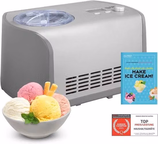 Macchina per la Produzione di Gelato Auto-Regolante con Contenitore in Acciaio Inossidabile per la Preparazione di Gelato Rapida e Facile